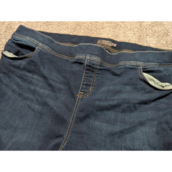 Torrid Super Soft Jeans Dark Wash Size 4 TALL No Button Pocket Stretch Lean Jean - Picture 3 of 8